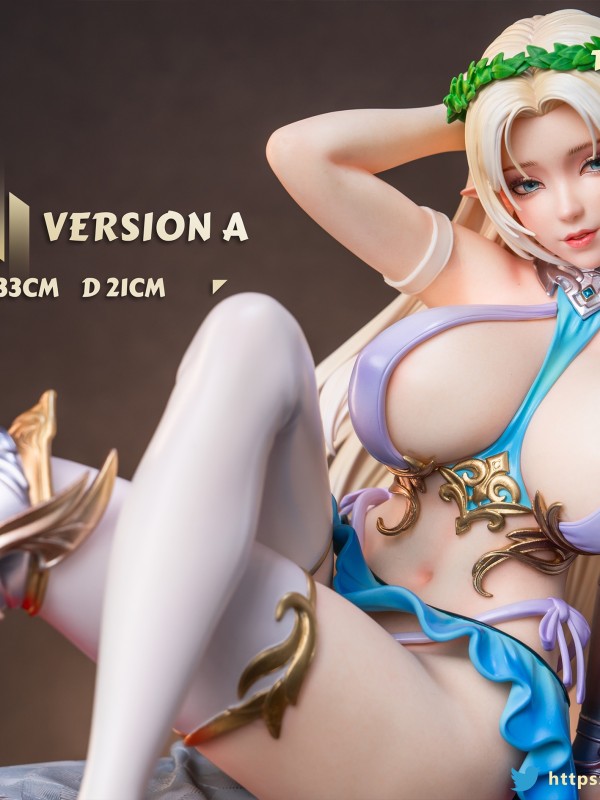 Dragon X POP Studio Twin Series 002 Kuroinu Olga & Elf Celestin Hot Sexy 1/4 Statue